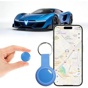 GPS Tracker for Vehicles, Cars, Kids & Pets, Real-Time Location Updates, No SIM Card No Subscription, Long Standby Waterproof GPS Tracking Device for Dogs, Elderly & Valuables (Android & iOS)