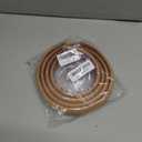 Floor Cord Cover, Floor Cable Cover, Cord Hider Floor, Soft PVC Self Adhesive, Extension Cord Covers for Floor, Prevent Cable Trips, for Offices, Gyms, Exhibitions (Light Brown, 6feet)