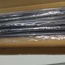 YNL Tension Curtain Rod No Drilling, 41-173 Inch Extra Long Heavy Duty Tension Rod, One-Click Adjustable Shower Curtain Rods, Outdoor Rods for Patio/Bathroom/Window, Renter Friendly, Non-Slip, Black