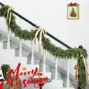 Giauma 6ft Double Fullness Christmas Cedar Garland Artificial Realistic Thick Soft Green Faux Winter Greenery Pine Garlands for Fireplace Mantel Table Doorframe Indoor Outdoor Xmas Holiday Decoration