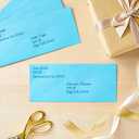 Sustainable Greetings 200 Pack #10 Blue Colored Envelopes Bulk - Gummed Seal Letter Size for Party Invitations, Business Mailing, Checks, Holidays, Greeting Cards, Thank You Notes (4 1/8 x 9 1/2 In)