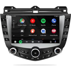 4G+64G Compatible with Honda Accord 7 Models from 2003 to 2007, Android 12 car Audio, 9-inch high-Definition Touch Screen, Audio Backup Camera Multimedia Host, GPS Navigation Radio Player