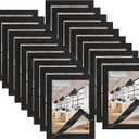 20 Pack Magnetic Sign Holder 4 x 6 inches, A6 Self-Adhesive Magnetic Picture Frame, Adhesive Frames for Wall Window Sign Holder, Display Frame for Home Office