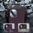 2 x for Purple iPhone 11 Case with Screen Protector,Purple Silicone Phone Case for iPhone 11 i Phone 11 Cases with Camera Cover,Slim Funda para Covers iPhone11 Phone Case for Women.(Dark Purple)