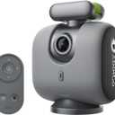 XbotGo Chameleon AI Auto Sports Action Camera - 4K 60FPS Soccer Camera and Basketball Tracking Camera for Team Sports, Live Streaming, No Subscription, Works with iOS & Android (Lava Graphite)