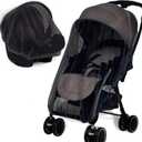 Mosquito Net for Stroller 2Pack - Protective Baby Stroller Mosquito Net - Perfect Bug Netting for Strollers, Bassinets, Cradles, Playards, Pack N Plays and Portable Mini Crib (Black)