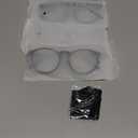 IBOANN Chic & Comfy Blue Light Glasses for Women - 3-Pack Round Frames, Screen-Ready Style with UV Protection Coating (*A1 Light Black & Leopard & Transparent)