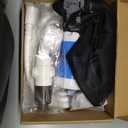 Portable Camping Shower Outdoor Camp Shower Pump, Upgrade Rechargeable Electric Shower Pump with Intelligent Digital Display Multiple Spray Modes for Camping, Hiking, Traveling, RV (Blue)