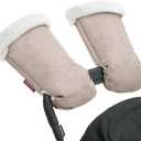 Momcozy Stroller Gloves Warmmuffs | Universal Winter Anti-Freeze Stroller Mittens | Winter Handmuff Stroller Accessories (Khaki)