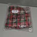 FoldTier Set of 6 Double-Layer Christmas Placemats Red and Green Buffalo Plaid 13x19 Inch Christmas Checkered Tartan Placemats Washable Holiday Table Mat Set for Dining Parties New Year Winter Table