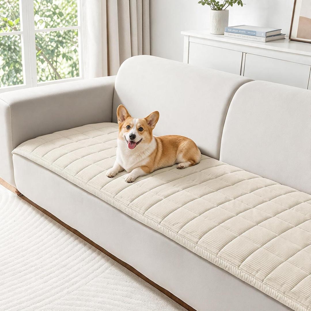 Couch Cover for Dogs Non-Slip Pet Couch Cover for Sofa Plush Protector
Non-Slip Backing, Machine Washable, Pet Friendly, Pet Hair & Scratch Protection, Sofa Cushion Protector(Beige, 27.6"×27.6")