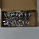 Ravinte 10 Pack 5 Pairs 1-1/4 inch Overlay Soft Close Hinges for Kitchen Cabinet Hinges Satin Nickel Hidden Hinges Stainless Steel Concealed Hinge self Closing