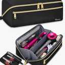 Mancro Hair Tools Travel Bag Compatible with Shark Flexstyle, Wide-open Hot Hair Tool Organizer with Separate Heat Resistant Mat, Hair Accessories Organizer for Straighteners, Curling Iron