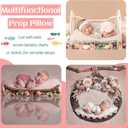 2PC Newborn Photography Butterfly Posing Pillow Basket Filler & Positioner for Babies DIY Newborn Professional Photography Prop White