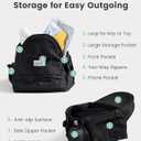 Baby Hip Carrier, GROWNSY Supportive Hip Carrier with Safety Belt for Baby Toddler Up to 50lbs, Large Capacity Pockets, Adjustable Waistband for Different People, Black