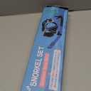 Greatever Dry Snorkel Set,Panoramic Wide View Anti-Fog Scuba Diving Mask,Professional Snorkeling Gear for Adults Kids (Small, Black Lime Green)