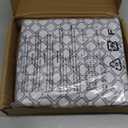 Amazon Basics Lightweight Microfiber 4-Piece Bed Sheet Set, Full, Aqua, Printed