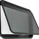 RV Exit Window, 30" W x 22" H Tinted RV Window with Net Screen and Trim Ring, Suitable for 1-1/2" or 2" Walls, DOT Approved