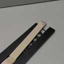 Belt Hanger Wall Mount, Adhesive Wooden Closet Belt Organizer with 24 Metal Hooks, Large Capacity, 2 Installation Options, Black, 2 Pcs