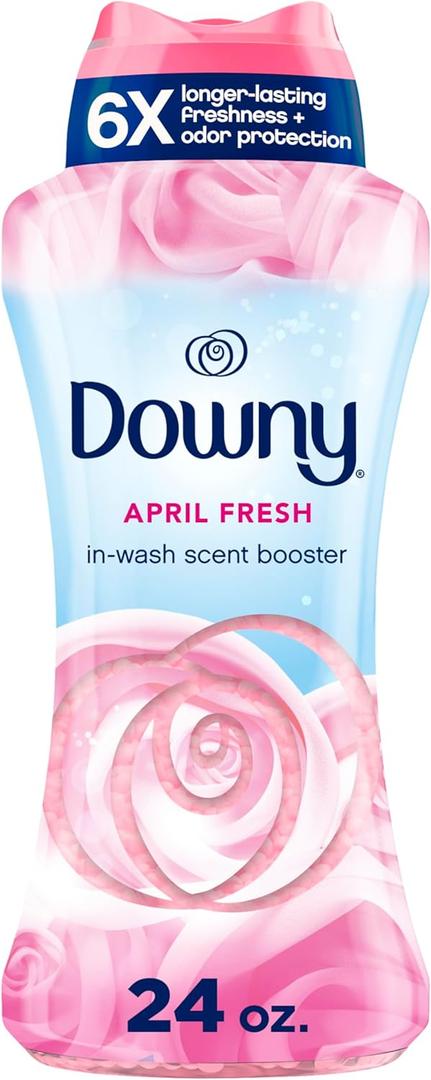 Downy April Fresh In-Wash Laundry Scent Booster Beads, 24 oz, laundry scent beads, Long-lasting Freshness (24 Ounce (Pack of 1))