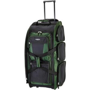 Travelers Club 30" Xpedition Rolling Duffel Bag, Forest Green
