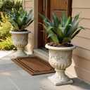 22 inch Artificial Agave Outdoor Set Spiky Edged Agave Artificial Plants Suitable for Indoor Home Decor Realistic and UV-Resistant Artificial Succulents Planters Not Included 2 Piece Set