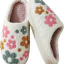 Women Men Plush Strawberry Slippers Cute Fuzzy Slippers Non-Skid Winter Warm Cozy House Indoor Outdoor Shoes, 8-9