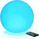 COPU 10 inch Rechargeable LED Ball Light, Dimmable LED Globe Light w/Remote