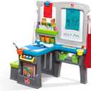 Step2 Great Creations Art Center, Kids Activity Table, Arts & Crafts Desk, Made of Durable Plastic, Includes Bench, For Toddlers 3+ Years Old