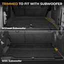 Floor Mats for Jeep Wrangler JL Gas 2018-2025 2026, All Weather Floor Mats Trunk Cargo Liner and Door Sill Guards Accessories (Fit 4-Door Unlimitied)