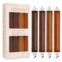 Togayu Heatless Curls Overnight Set - 4PCS Jumbo Velvet Hair Rollers to Sleep In, Soft Flexi Rods for No Damage Curls and Wave (Brownish red)