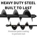TCBWFY Garden Auger Drill Bit for Planting 1.6"x16.5"and 3.5"x16",Heavy Duty Bulb Planter Tool for Digging Holes,Compatible with 3/8" Hex Drive Drill