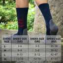 Bbfrey Crew Compression Socks for Men Women - Mild Support, Wicking Cushioned Compression Running Socks for Sport Basketball