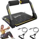 Ab Workout Equipment, Ab Machine for Stomach Workout, Ab Trainer Machine for Home, Sit Up Machine with Resistance Bands and 330 LBS Weight Capacity, Ab Crunch Machine for Home Exercise