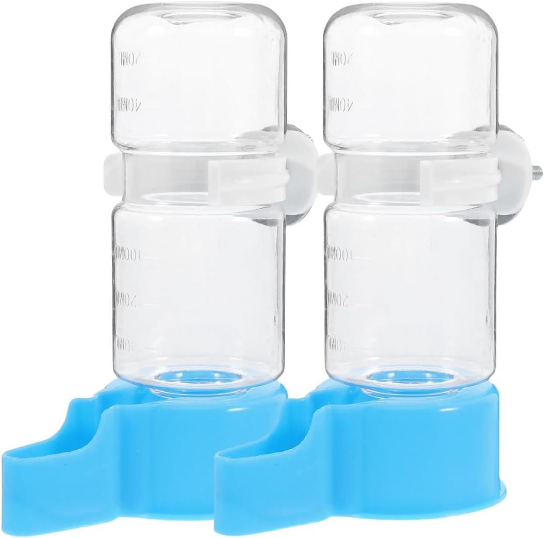 POPETPOP Automatic Parrot Water Dispenser for Cage Bird Waterer with Continuous Fresh Water Supply Easy to Clean Suitable for Parakeets Cockatiels Doves and Small Birds