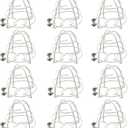 1/2" Fire Sprinkler Head Cage Guard (12 Pack, White, Steel, Wall Mount)