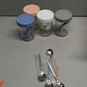 4 Pack Overnight Oats Containers with Lids and Spoons - DRKIO 16 Oz Glass Mason Jars for Overnight Oats Leak Proof Oatmeal Container Great for Cereal Fruit Vegetable Milk Salad Yogurt Meal Prep