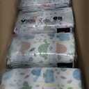 The Honest Company Comfort Dry Disposable Diapers for Sensitive Skin, Hypoallergenic, All The Alpacas + Turtle Time, Super Club Box Size 1 (814 lbs), 136 Count