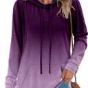 MODARANI Womens Pullover Hoodies Teen Girls Fashion Hooded Sweatshirt Womans Fall Tunic Top (S)