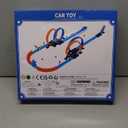 LILYBUDS Toy Car Track Gift Set for Boys Kids Age 3-5 4-7 8-12, Long Race Tracks with 4 Action Loops and 4 High-Speed Slot Die-Cast Race Cars, 35+ Pieces Race Tracks to Create Multiple Configurations