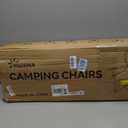 Oversized Camping Chairs 2 Pack - 450lbs Support Folding Camping Chair for Adults w/Padded Back & Arm Sport Chairs, Cup Holder Cooler Bag, Heavy Duty Portable Lawn Chairs for Sports Garden Beach
