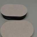 Felt Furniture Sliders 8pcs 3-1/2" x 6"- Reusable Heavy Duty Oval Sliders for Moving Furniture on Hard Floor - Quickly and Easily Move Couches/Beds/Armoires (Beige)