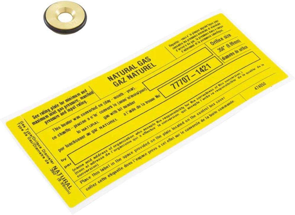 Pentair 77707-1421 LPG to Natural Gas Conversion Kit Replacement for Sta-Rite Max-E-Therm Pool and Spa Heater