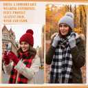 Syhood 16 Pcs Winter Warm Sets for Women Warm Beanies Hat Touchscreen Gloves Long Scarf Ear Muff Winter Gifts for Women Men (Lively)