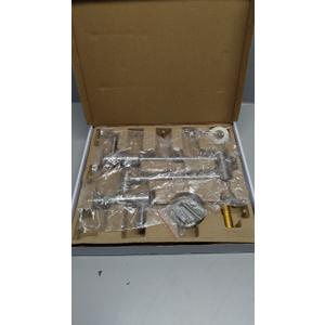 MSTJRY Brushed Pot Filler Faucet Wall Mount Commercial Kitchen Faucets Stainless Steel Stretchable Double Joint Swing Arm Single Hole Two Handle Kitchen Stove Faucet