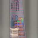 BTArtbox XCOATTIPS Natural Nail Tips Matte -Short Almond Press On Nails Pink, Long Lasting Soft Gel Nails False Nail, Soak Off Acrylic Fake Nails Extensions for Nail Art DIY