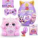 Rainbocorns Kittycorn Surprise Series 2 (Chinchilla Cat) by ZURU, Collectible Plush Stuffed Animal, Surprise Egg, Sticker Pack, Slime, Ages 3+ for Girls, Children