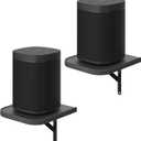 Set of 2 Universal Small Rear Speaker Wall Mount Shelf Surround Sound Speaker Stand Bookshelf for Samsung, Roku, Sony, JBL, Vizio, LG