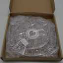 H11.81''X D8.66'' Chandelier Shades, Mini Crystal Shade, Acrylic Beaded Hanging Lampshade, Modern Pendant Light Shades, Sparkling Ceiling Decor for Bedroom, Hallway, Bar, Kitchen, Bathroom, 2-Tiers