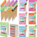 Sayglossy 24 Pcs End of Year Gift for Student from Teacher Summer Graduation Gift Ice Cream Party Favors Include Colorful Notebook Ice Cream Pen End of Year Student Gifts for Office Class School